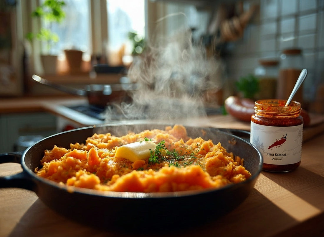 oma's hutspot met oma sambal