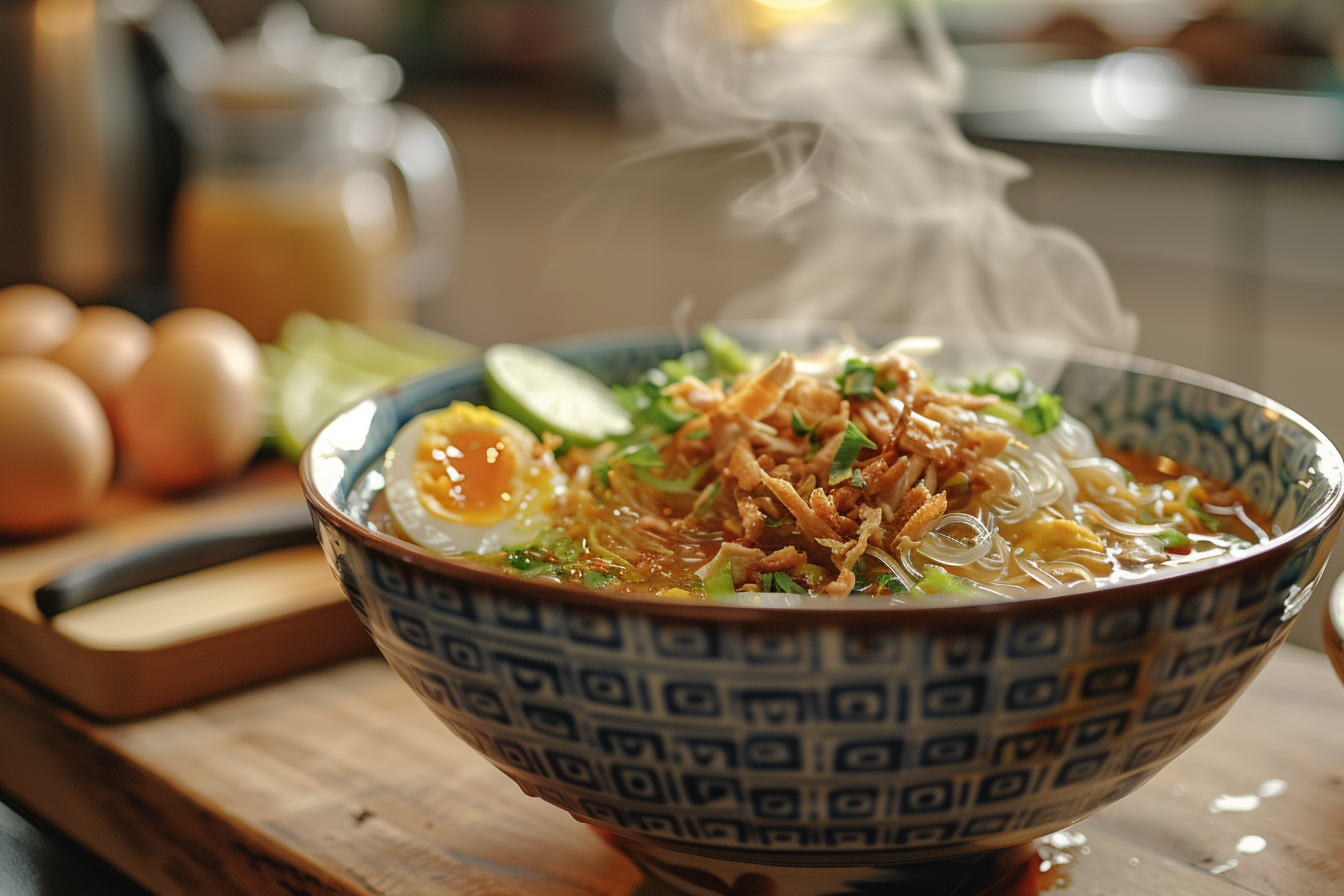 soto ayam van oma met sambal