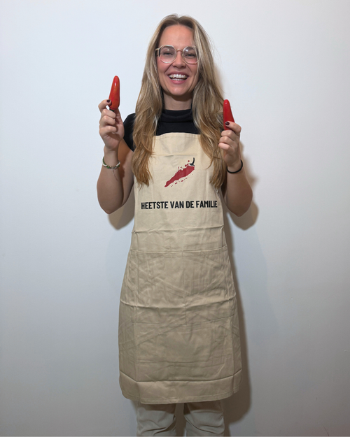 Keukenschort heetste van de familie Oma sambal
