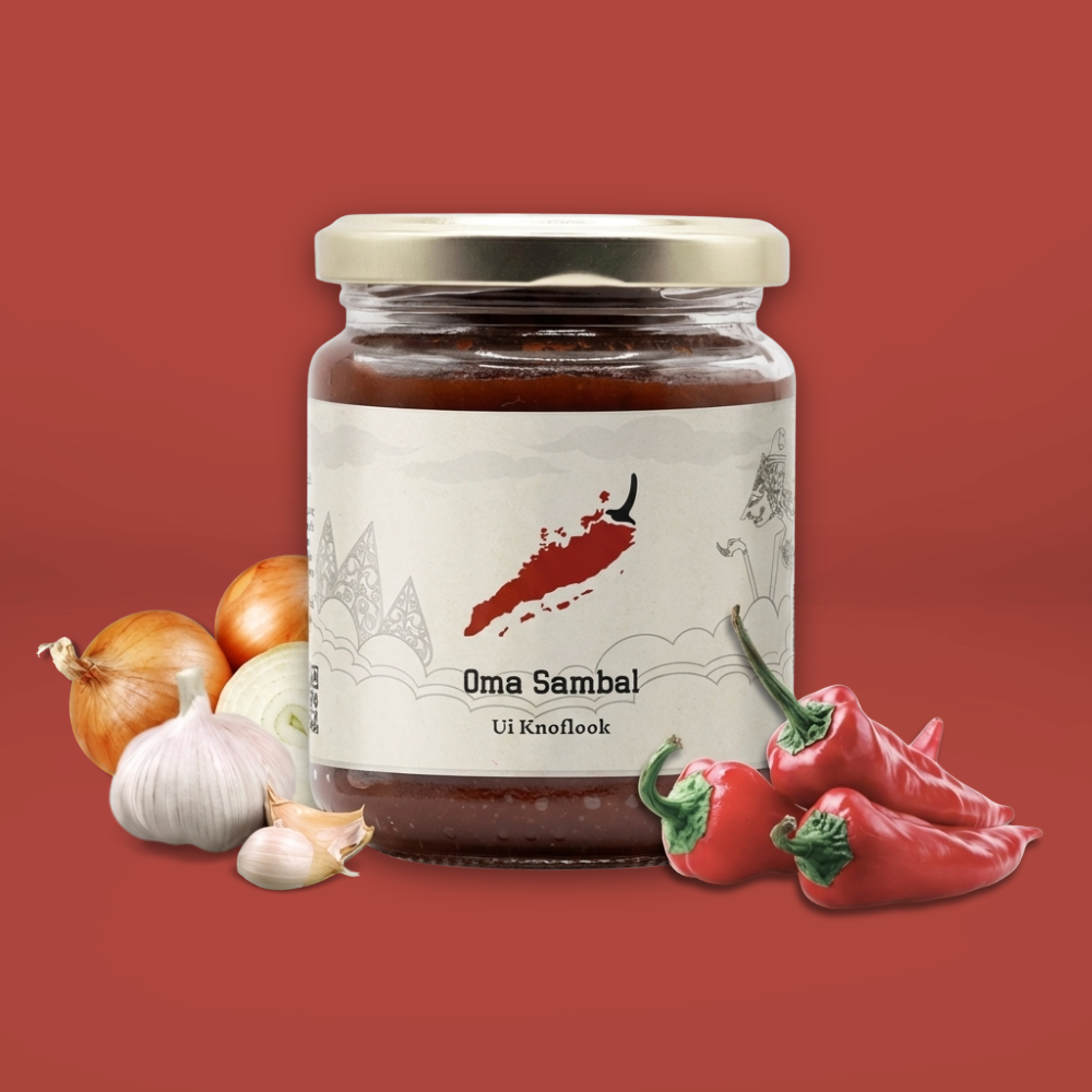Oma Sambal  Ui knoflook lekker