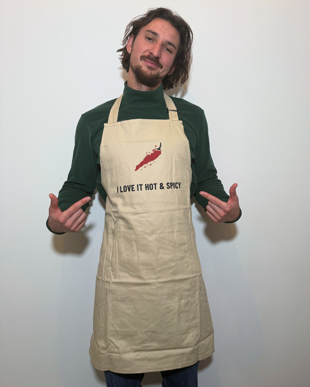 keukenschort i love it hot & spicy Oma sambal