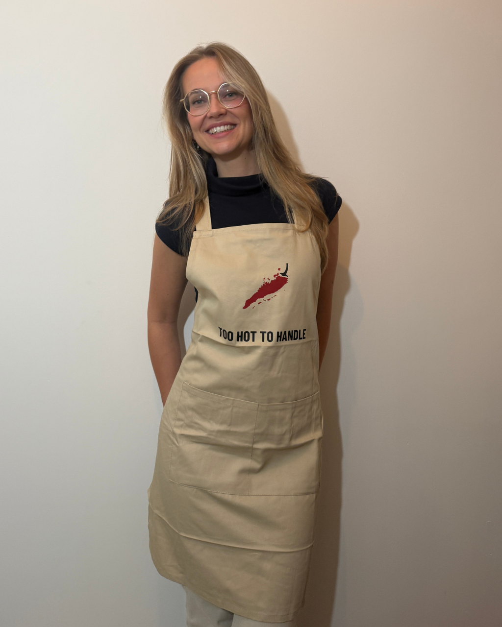 Keukenschort 'Too hot too handle' Oma Sambal